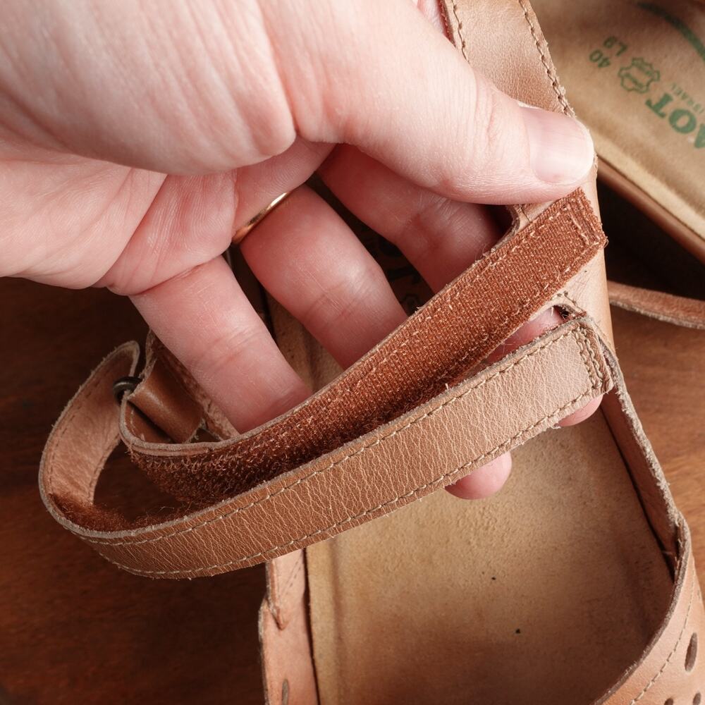 Naot Shoes WMS SZ EU 40 US 9 Brown Arataki Leather Slingback Comfort Flat Shoes - Picture 11 of 15